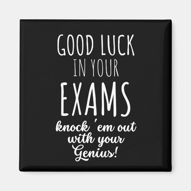 Aimant bonne chance dans vos examens (Devant)