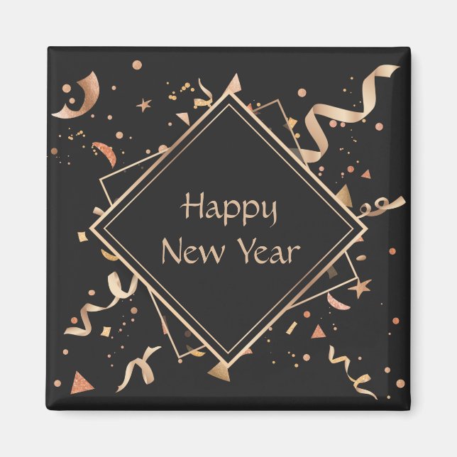 Aimant Bonne fête du Nouvel An (Devant)