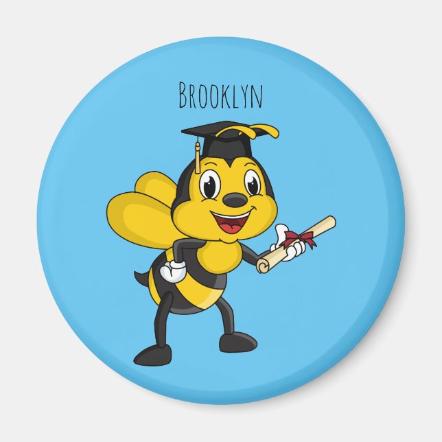 Aimant Bonne remise des diplômes des abeilles (Devant)