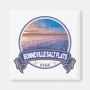 Aimant Bonneville Salt Flats Utah Insigne de voyage