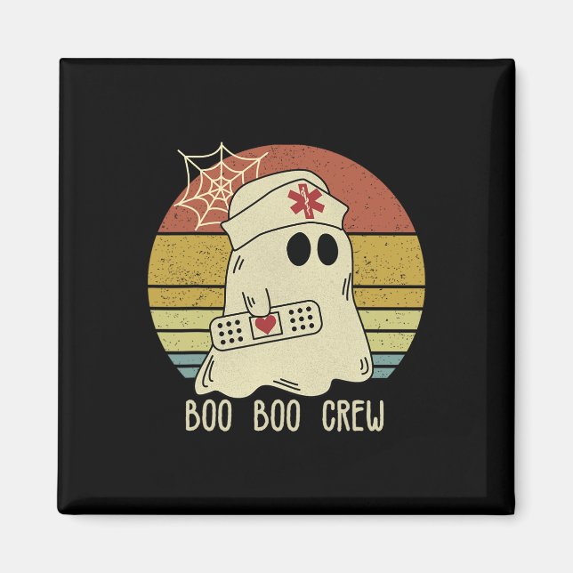 Aimant Boo Boo Infirmière D'Équipage Infirmière D'Hallowe (Devant)