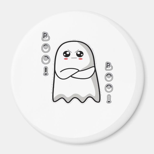 Aimant Boo de désapprobation classique rétro (Devant)