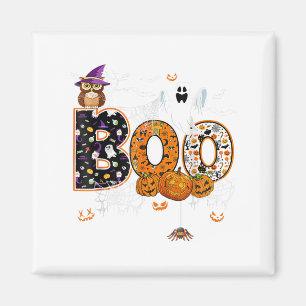 Aimant Boo Déplaisant Owl Citrouille Ghost Halloween Homm