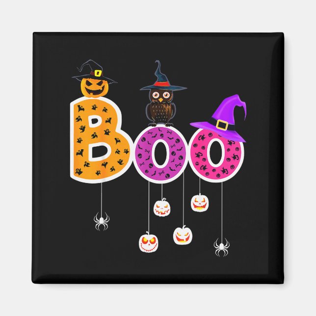Aimant Boo Halloween Costume Sders Ghosts Pumkin &amp; Wi (Devant)