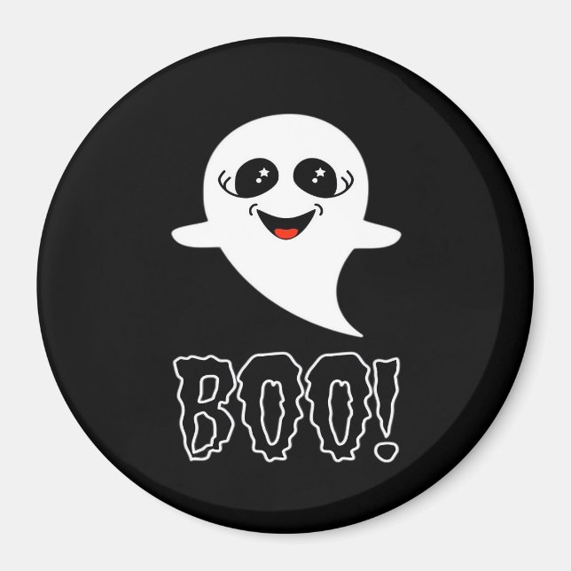 Aimant Boo ! Petite Halloween Par Lucas (Devant)