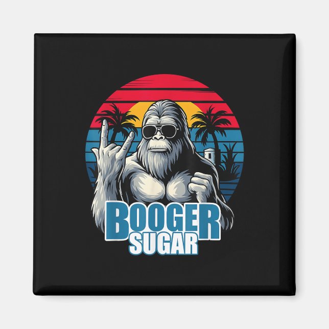 Aimant Booger Sucre Sasquatch Funny Gorilla Bigfoot (Devant)