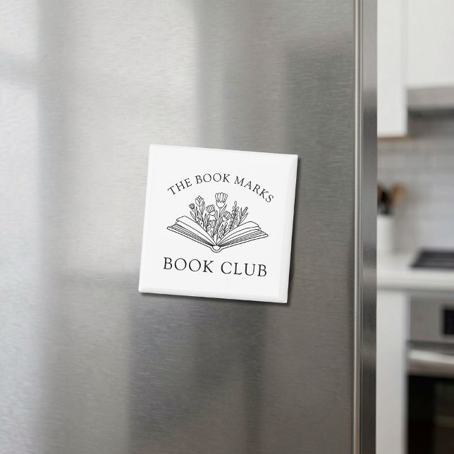 Aimant Book Club Personalized Floral Gift (Créateur téléchargé)
