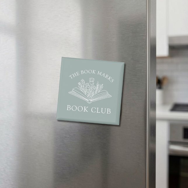 Aimant Book Club Personalized Floral Literary Gift (Créateur téléchargé)