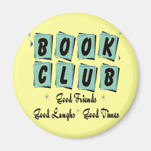 Aimant Book Club Retro - Good Friends, Times and Laughn