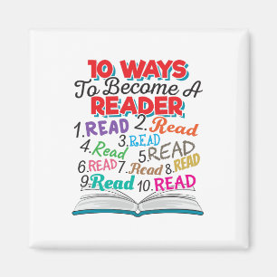 Aimant Book Lover 10 Ways to Become a Reader