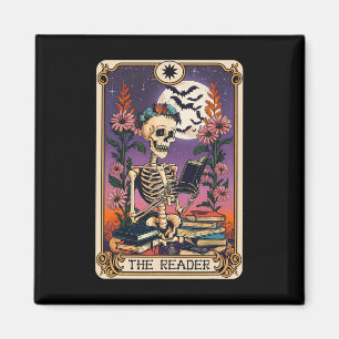 Aimant Book Lover Tarot Card The Reader Mystic Funny Skin