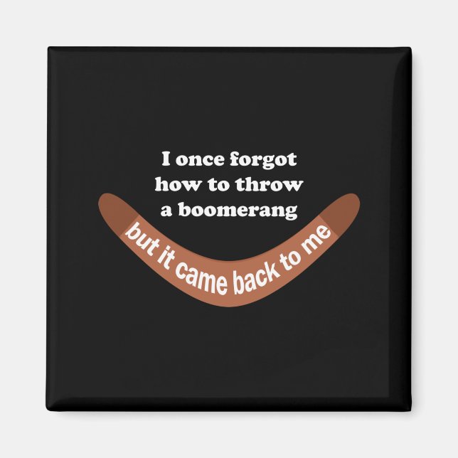 Aimant Boomerang Joke (Devant)