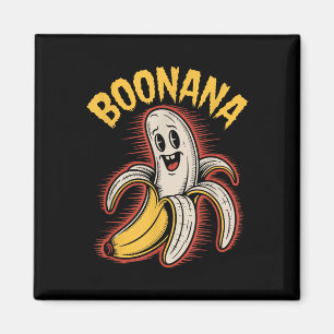 Aimant Boonana Funny Banana Ghost Éffrayant Halloween Cos