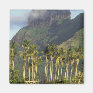 Aimant Bora Bora, scène du front de mer en Polynésie fr