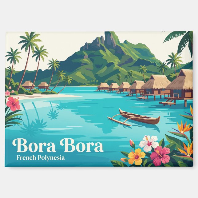 Aimant Bora Bora, Vaitape, Polynésie française (Recto)