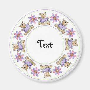 Aimant Bordure de conception en peluche mignonne