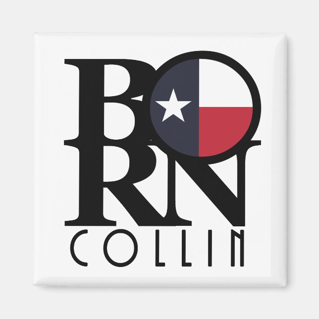 Aimant BORN Collin Texas (Devant)