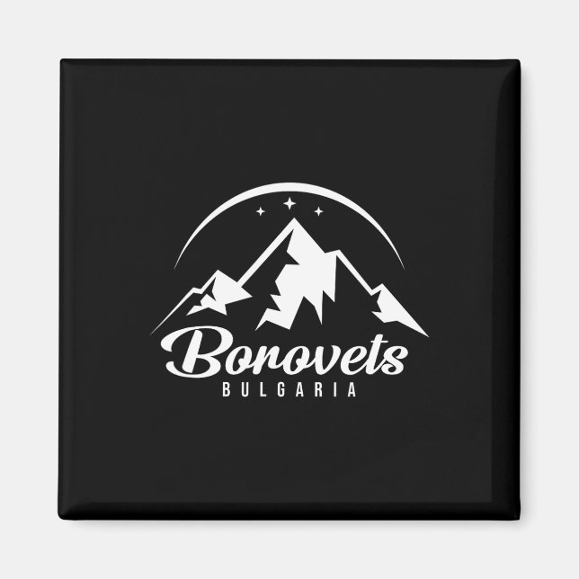Aimant Borovets Bulgarie Station de ski Ski Snowboard (Devant)