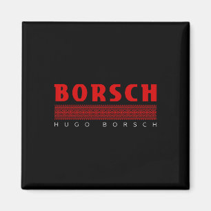 Aimant Bortsch Ukraine Ornement Traditionnel Ukrainien