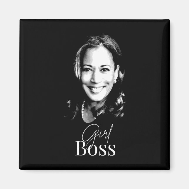 Aimant Boss Kamala Harris Pour Libéraux-Démocrates (Devant)