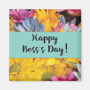 Aimant Boss’s Day Merci Gerbera Daisies
