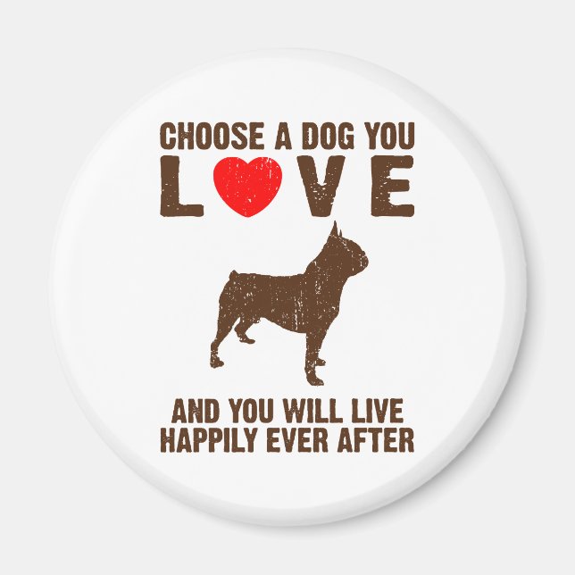 Aimant Boston Terrier (Devant)