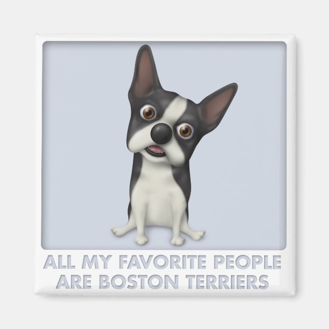 Aimant Boston Terrier Favorite (Devant)