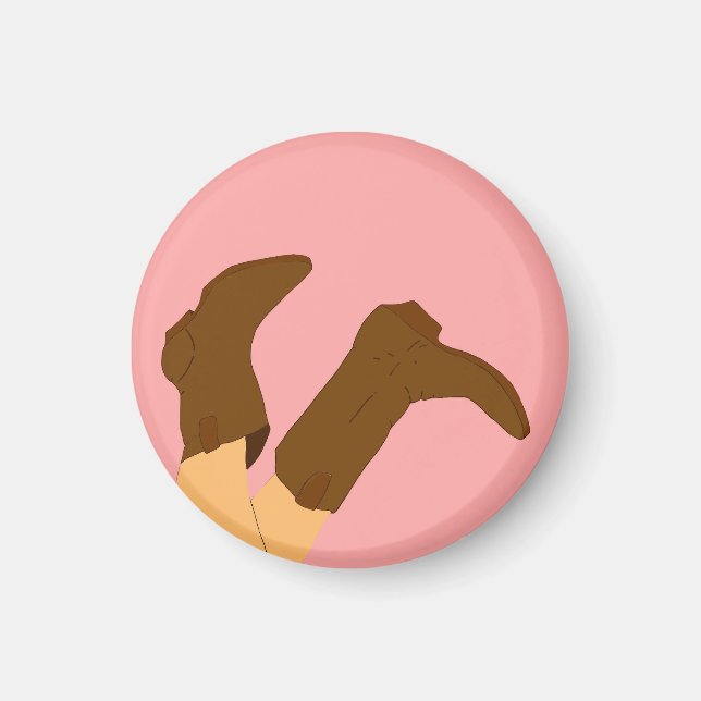 Aimant Bottes Cowboy (Devant)