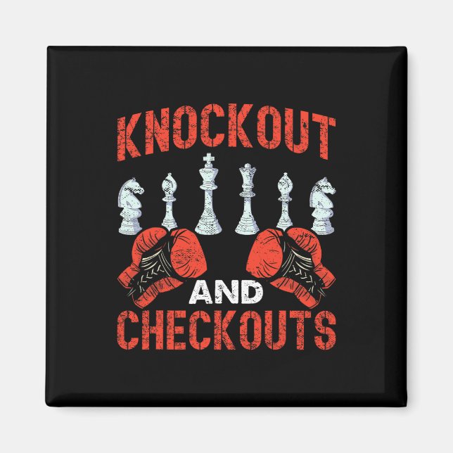 Aimant Boucle Et Financements Chess Boxe D'Échecs (Devant)