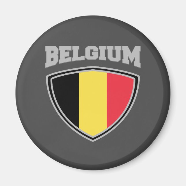 Aimant Bouclier indicateur Belgique (Devant)