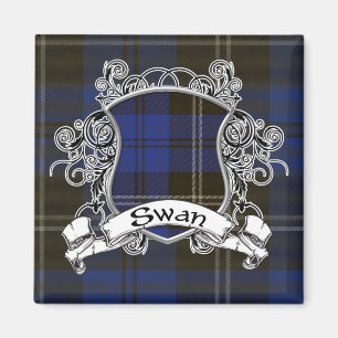 Aimant Bouclier Tartan Swan