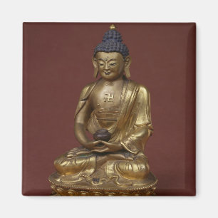 Aimant Bouddha Amitayus assis dans la méditation