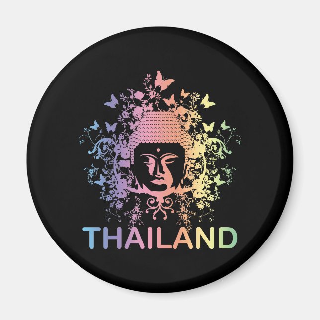 Aimant Bouddha coloré thaïlande (Devant)