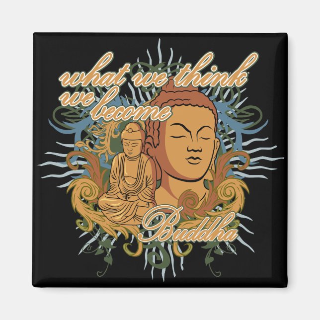 Aimant Bouddha Devient Citation (Devant)