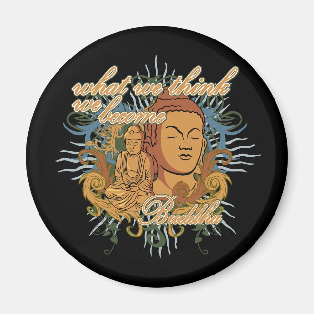 Aimant Bouddha Devient Citation (Devant)