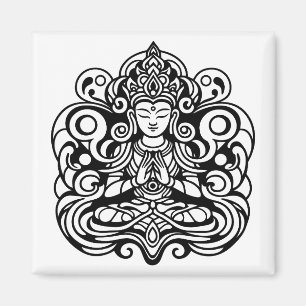 Aimant Bouddha en paix