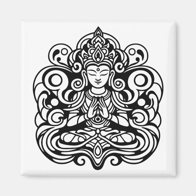 Aimant Bouddha en paix (Devant)