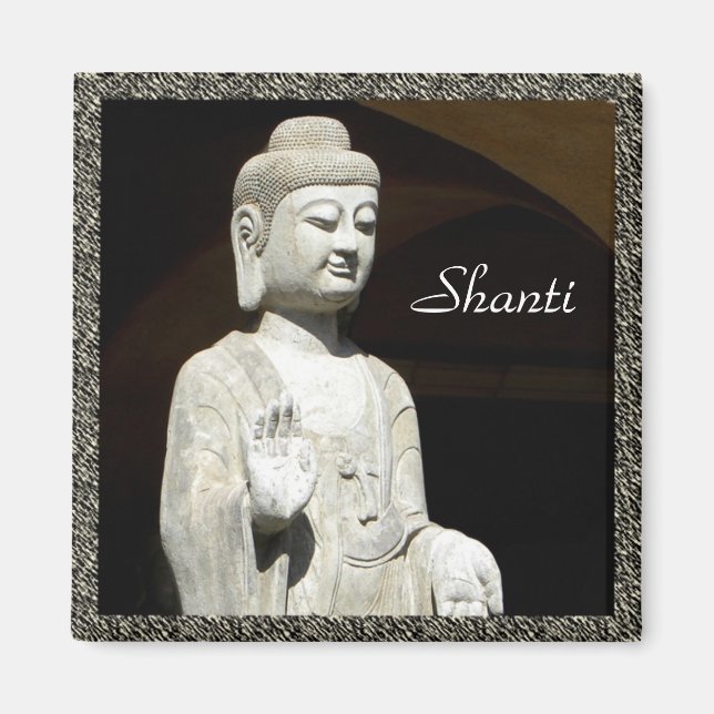 Aimant Bouddha Shanti, encadré (Devant)