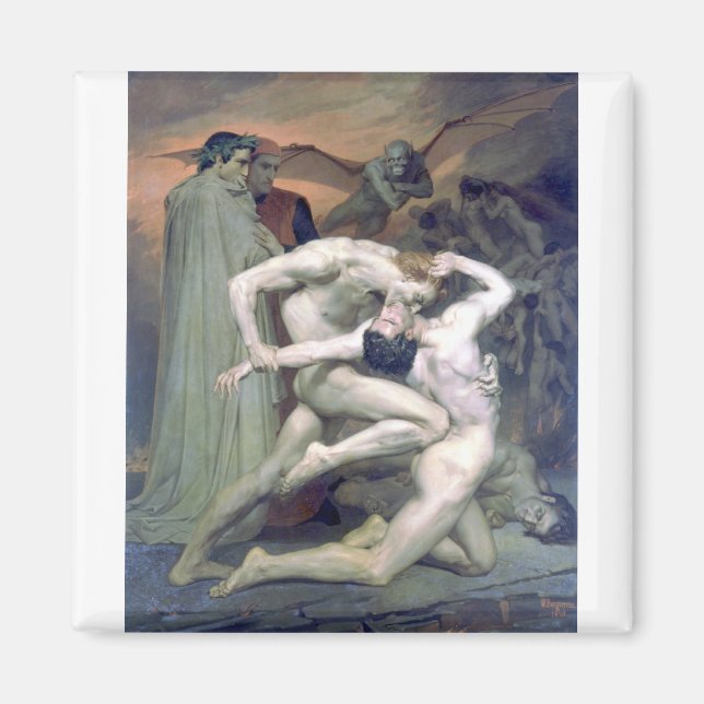 Aimant Bouguereau - Dante et Virgile au Enfers (Devant)
