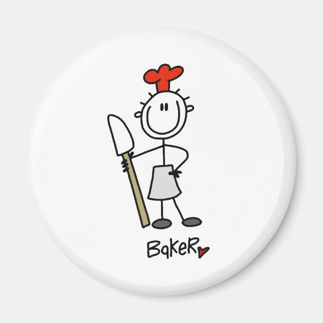 Aimant Boulanger avec Racloir (Devant)