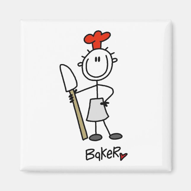 Aimant Boulanger avec spatule (Devant)