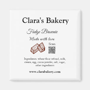 Aimant Boulangerie brownie ajouter les ingrédients fabriq