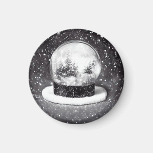 Aimant Boule à neige d'hiver