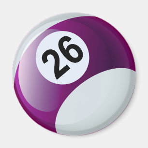 Aimant Boule de billards du numéro 26
