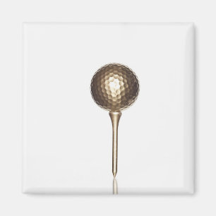 Aimant Boule de golf Gold et tee