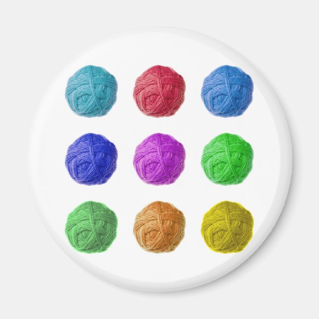 Aimant boule de laine (Devant)