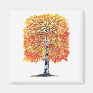 Aimant Bouleau à feuilles d'automne