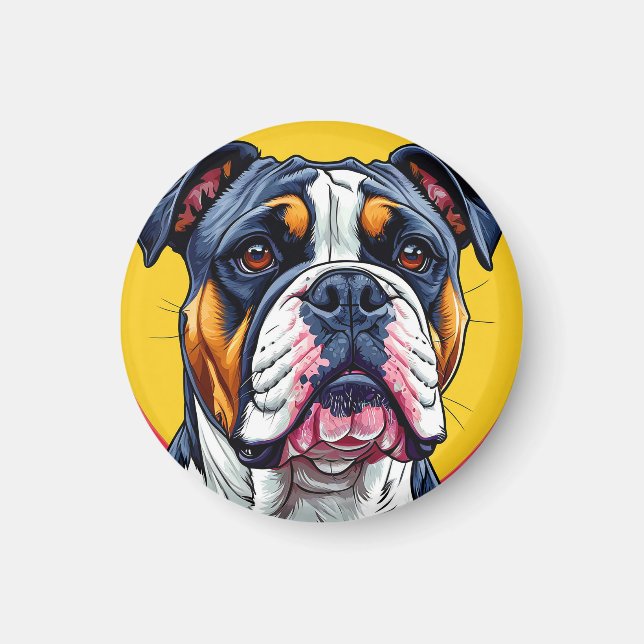 Aimant Bouledogue australien chien (Devant)