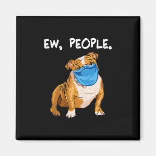 Aimant Bouledogue avec masque 