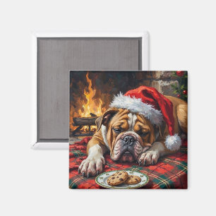 Aimant Bouledogue endormi aussi vite qu'il est endormi Ch
